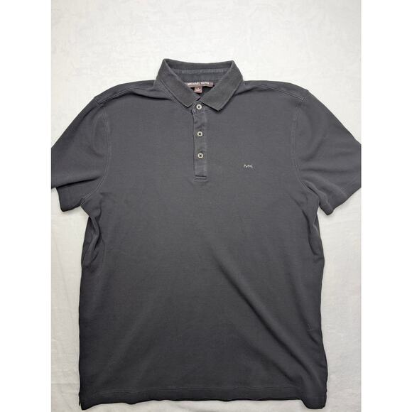 MICHAEL KORS Men's Polo Shirt - Medium Black - Picture 2 of 5